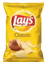 a bag of lays classic potato chips