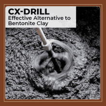 cx-drill effective alternative to bentonite clay with a picture of a mixer