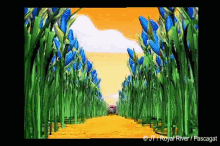 a picture of a field of corn with the copyright royal river / fascigat