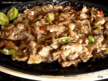 a close up of a plate of food with the words latestrecipes.net on the bottom