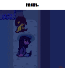 a man and a woman are standing next to each other in a dark room .