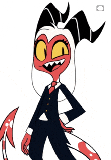 a cartoon character wearing a suit and tie