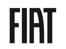 a black and white logo for fiat on a white background