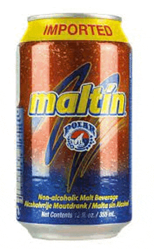 a can of maltin non alcoholic malt beverage