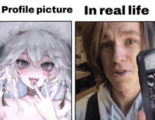 a picture of a girl and a picture of a man