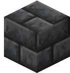 a black brick in minecraft is a block with a white background .