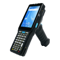 a handheld device with a blue screen that says google on the top