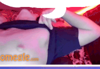 a man 's chest is shown in a omegle video