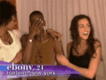 ebony 21 from harlem new york is covering his face