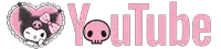 a youtube logo with a heart and a skull on it