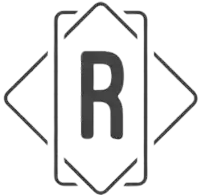 the letter r is in a square with arrows around it