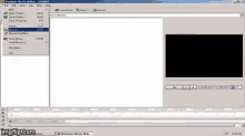 a computer screen shows a program called windows movie maker opened