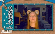 a picture of a girl wearing cat ears and the name cass2