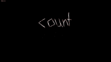 a black background with the words count your seconds written on it