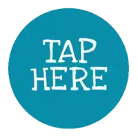 a blue circle with the words tap here written on it