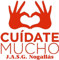 a red logo that says cuidate mucho j.a.s.g. nogallas