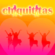 the word chiquitas that is on a pink and yellow background