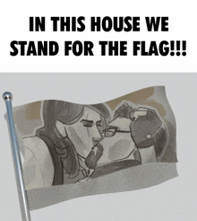 in this house we stand for the flag