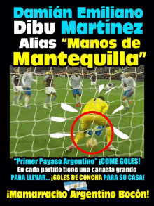 a poster for a soccer game with the name damian emiliano