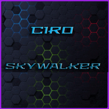 a logo for ciro skywalker with a hexagonal pattern