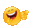 a pixel art of a smiley face with a big smile on it .