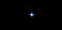 a red and yellow circle with a star in the center