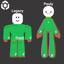 a drawing of a person with the name pauly written on it