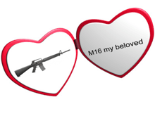 a heart shaped picture frame with the words m16 my beloved