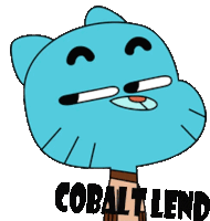 gumball from the amazing world of gumball is a cartoon character