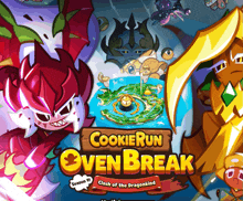 an advertisement for cookie run oven break season 91 clash of the dragonkind