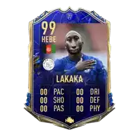 a soccer card that says lakaka on the front