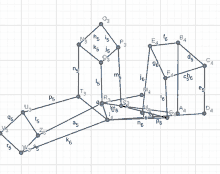 a drawing of a person 's foot with numbers and lines