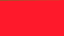 a red background with a green border and a green border .