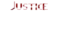 a sign that says justice for relief good in red and white