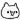 a black and white drawing of a cat 's face with a slight blurred background .