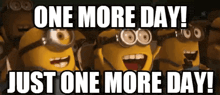 a group of minions are standing next to each other and smiling .