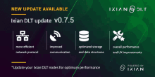 an advertisement for a new update for ixian dlt