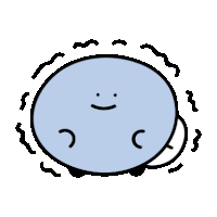 a cartoon drawing of a circle with a face and a smiley face .