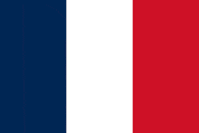 the flag of france is a blue , white , and red striped flag .