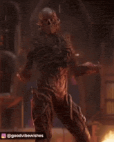 a picture of a monster with the words goodvibewishes written below it