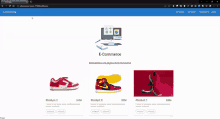 a screenshot of a website that says e-commerce on the bottom