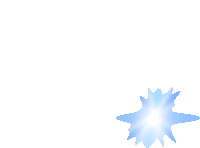 a white background with a blue light coming out of the center