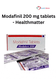 a box of modafinil 200 mg tablets is displayed