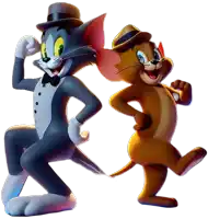 tom and jerry are standing next to each other and smiling