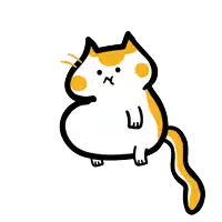 a cartoon drawing of a cat that says sniff on it