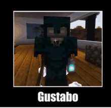 a picture of gustabo in a minecraft game