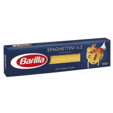 barilla spaghettini n.3 500g is a box of spaghettini n.3 pasta .