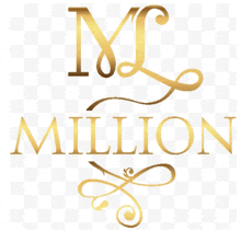 the word million is written in gold letters