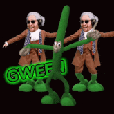 a glow in the dark advertisement for gweeb bean