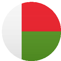 a red white and green circle with a white stripe on the bottom